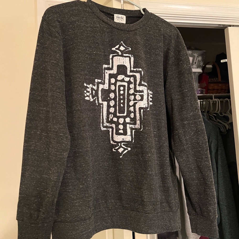Boutique Crew Neck Western Sweatshirt